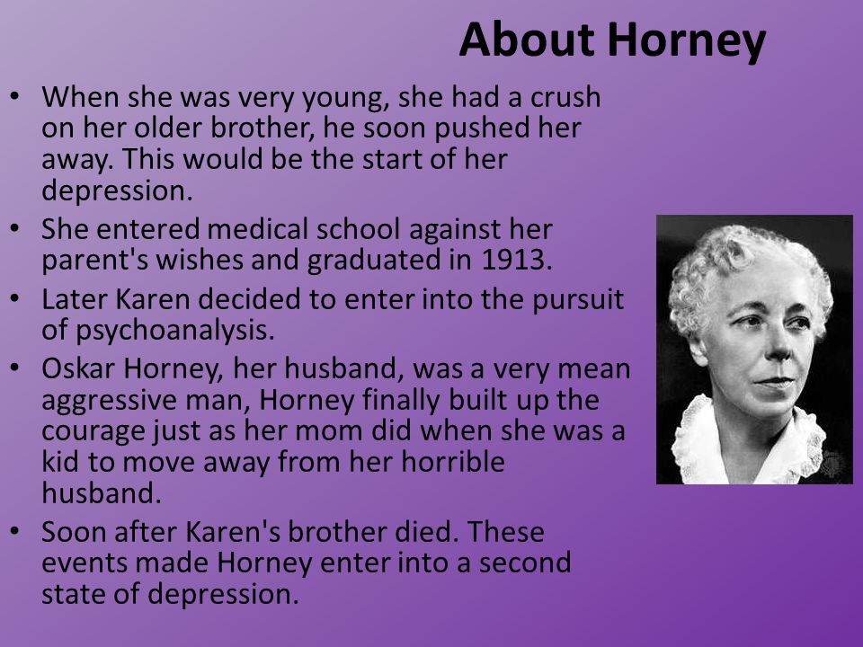 Horney’s Theory